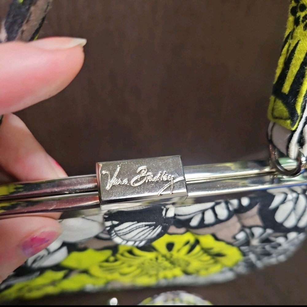 VERA BRADLEY Mini Frame Crossbody with Strap - CITRON - New with out tags - Picture 3 of 5